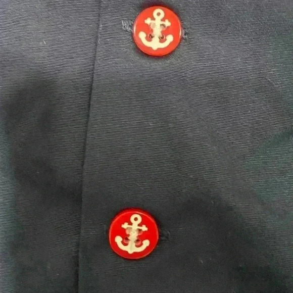 Infant Sailor Blue Romper Size 9 months - Picture 3 of 3